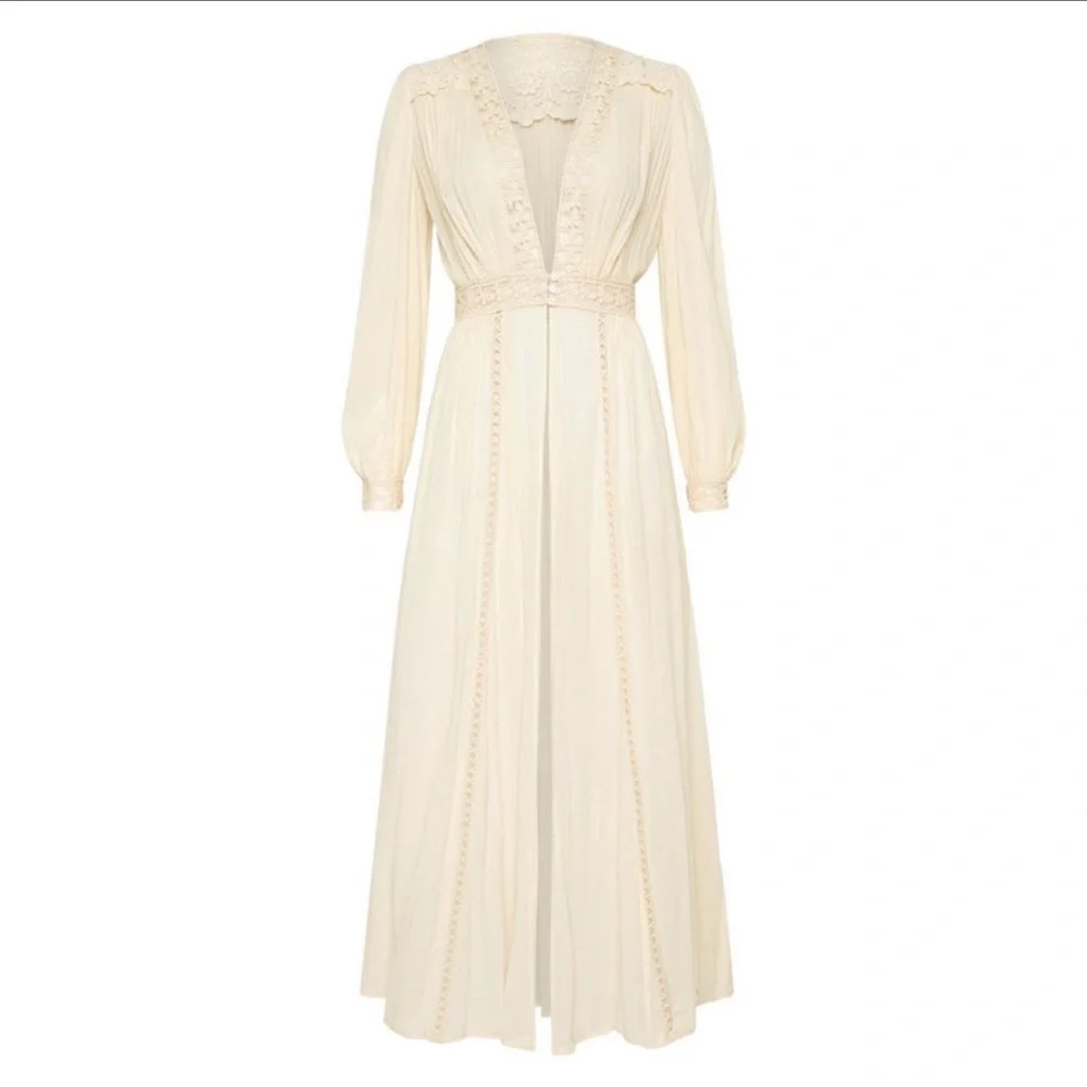 NWT Spell Le Gauze Lace Duster